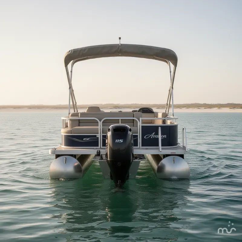 Slide: The Image of Avalon Venture Cruise-115HP 2025 - 2