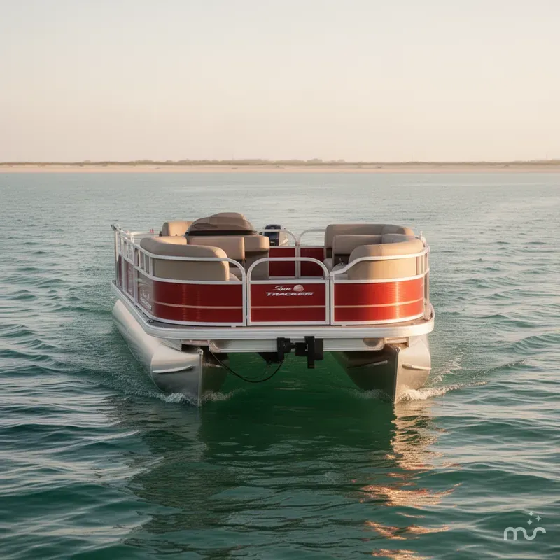 Slide: The Image of Sun Tracker Party Barge 18 DLX 2025 - 1