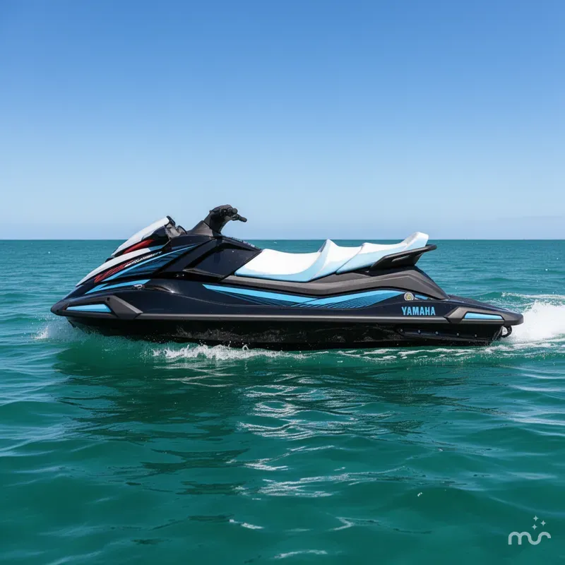Slide: The Image of Yamaha VX CRUISER-BLACK/ICE BLUE 2025 - 2