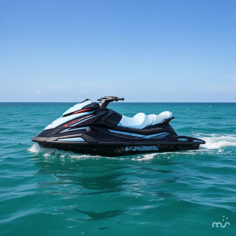 Slide: The Image of Yamaha VX CRUISER-BLACK/ICE BLUE 2025 - 4