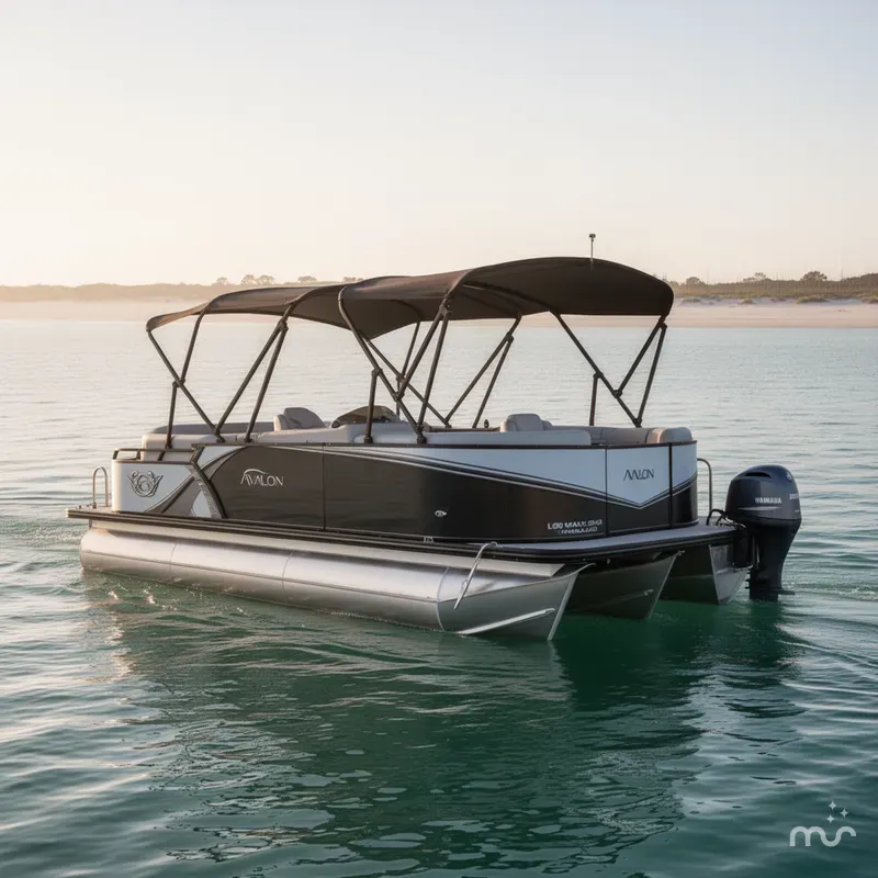 Slide: The Image of Avalon 2026 Avalon 23 LSZ Tritoon – Yamaha 200 VMAX SHO – Loaded 2026 - 1