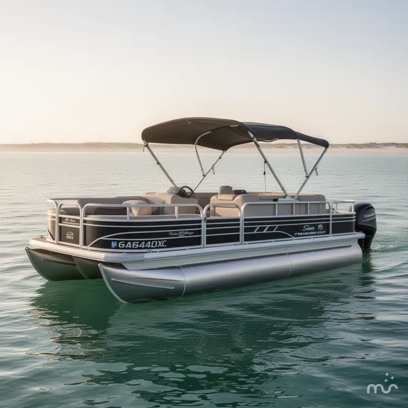 Slide: The Image of Sun Tracker Fishin' Barge 20 DLX 2022 - 1