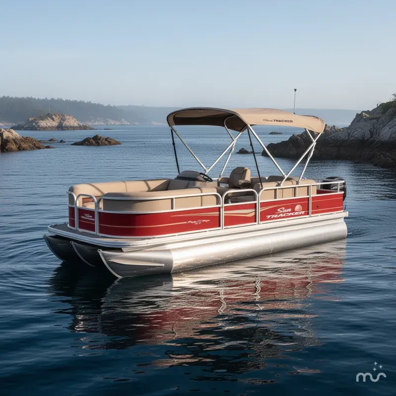 Slide: The Image of Sun Tracker Party Barge 18 DLX 2025 - 4