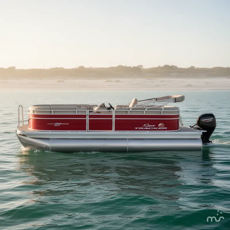 Slide: The Image of Sun Tracker Party Barge 20 DLX 2025 - 1