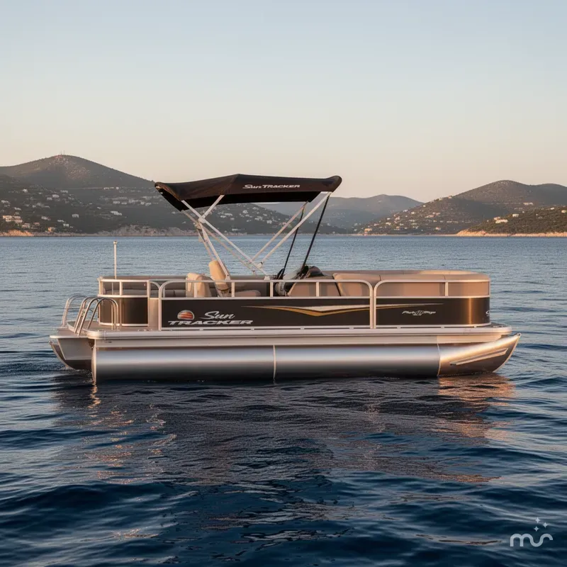 Slide: The Image of Sun Tracker Party Barge 18 DLX 2025 - 2