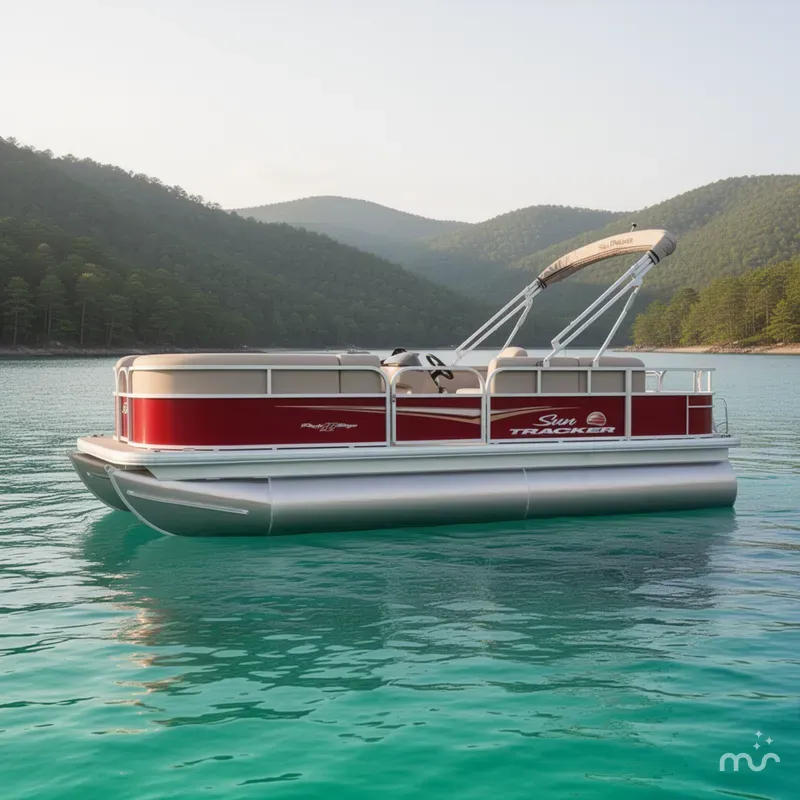 Slide: The Image of Sun Tracker Party Barge 18 DLX 2025 - 2