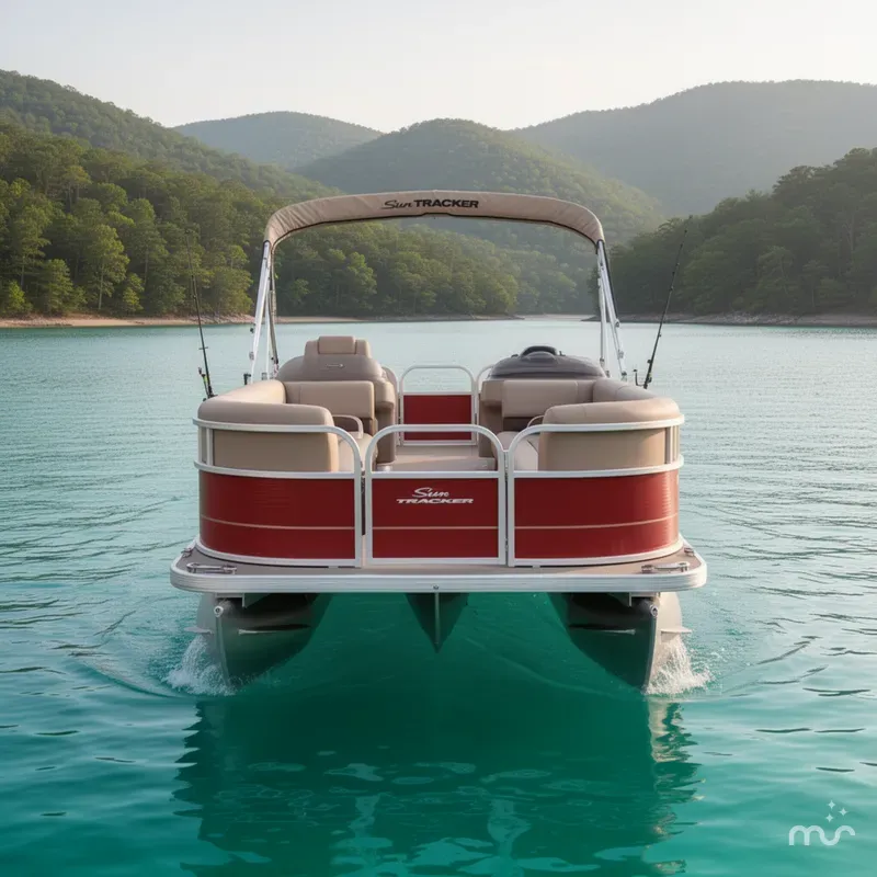 Slide: The Image of Sun Tracker Party Barge 18 DLX 2025 - 3