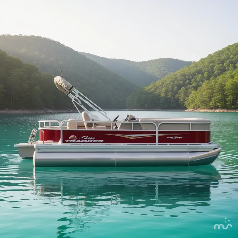 Slide: The Image of Sun Tracker Party Barge 18 DLX 2025 - 4