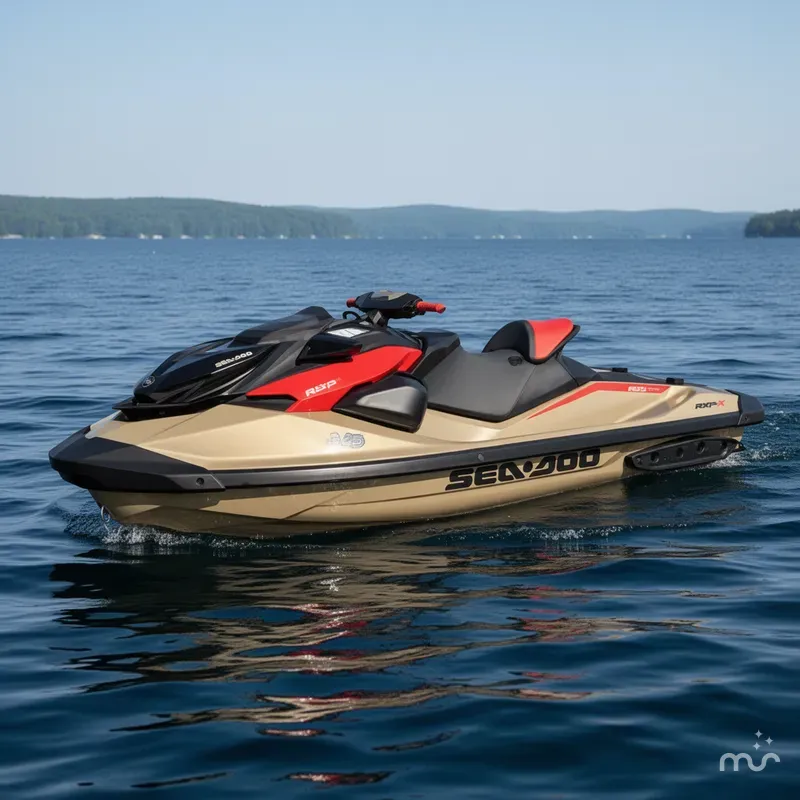 Slide: The Image of Sea-Doo RXP-X™ 325 Tech, BRP Premium A, iBR Metallic Tan 2025 - 0