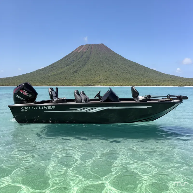 Slide: The Image of Crestliner MX 19 w/ 200HP Mercury! 2025 - 2