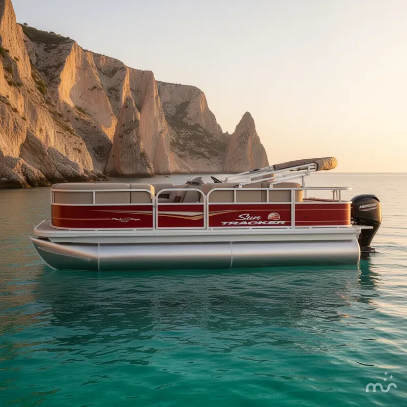 Slide: The Image of Sun Tracker Party Barge 18 DLX 2025 - 2