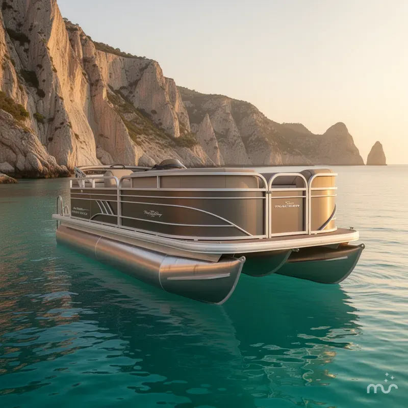 Slide: The Image of Sun Tracker Party Barge 20 DLX 2023 - 2