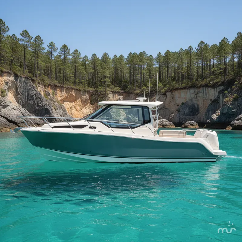 Slide: The Image of Boston Whaler 325 Conquest 2025 - 2