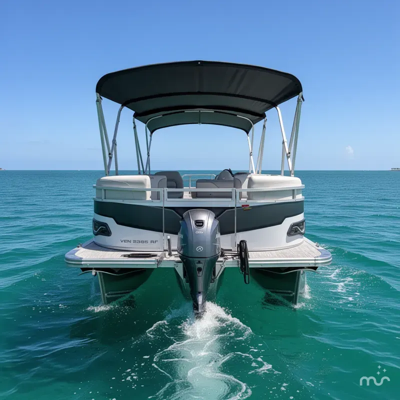 Slide: The Image of Avalon 2385 Venture 85 Rear Fish, Tri Toon, High Performance 2025 - 2