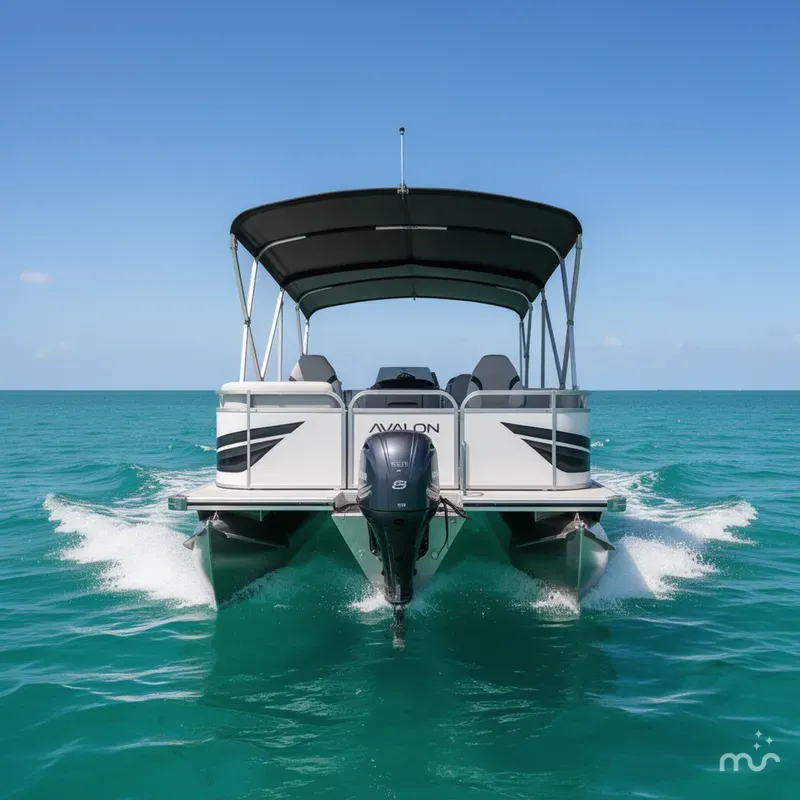 Slide: The Image of Avalon 2385 Venture 85 Rear Fish, Tri Toon, High Performance 2025 - 3