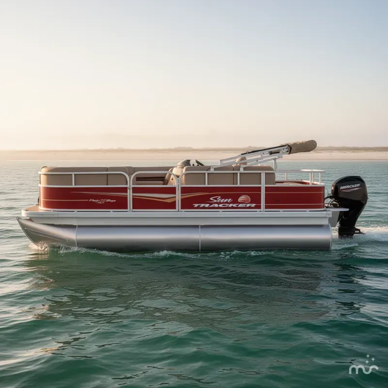 Slide: The Image of Sun Tracker Party Barge 18 DLX 2025 - 2