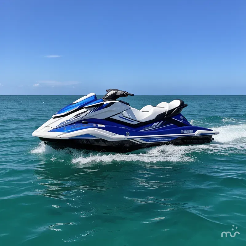 Slide: The Image of Yamaha FX CRUISER SVHO- AZURE BLUE/WHITE 2019 - 1