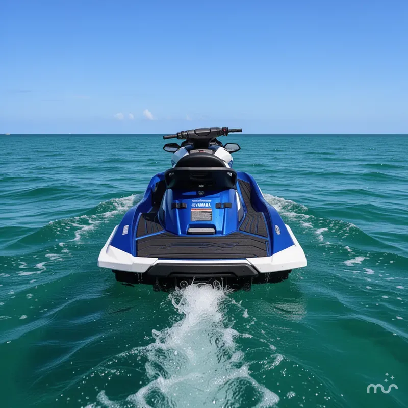 Slide: The Image of Yamaha FX CRUISER SVHO- AZURE BLUE/WHITE 2019 - 2
