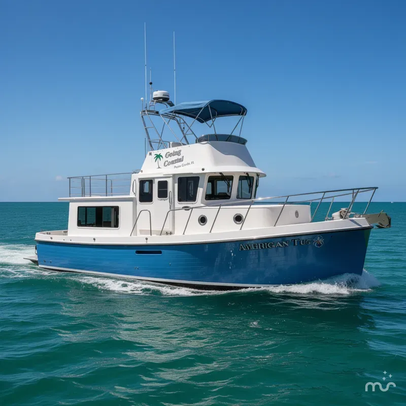 Slide: The Image of American Tug 365 Flybridge 2015 - 0