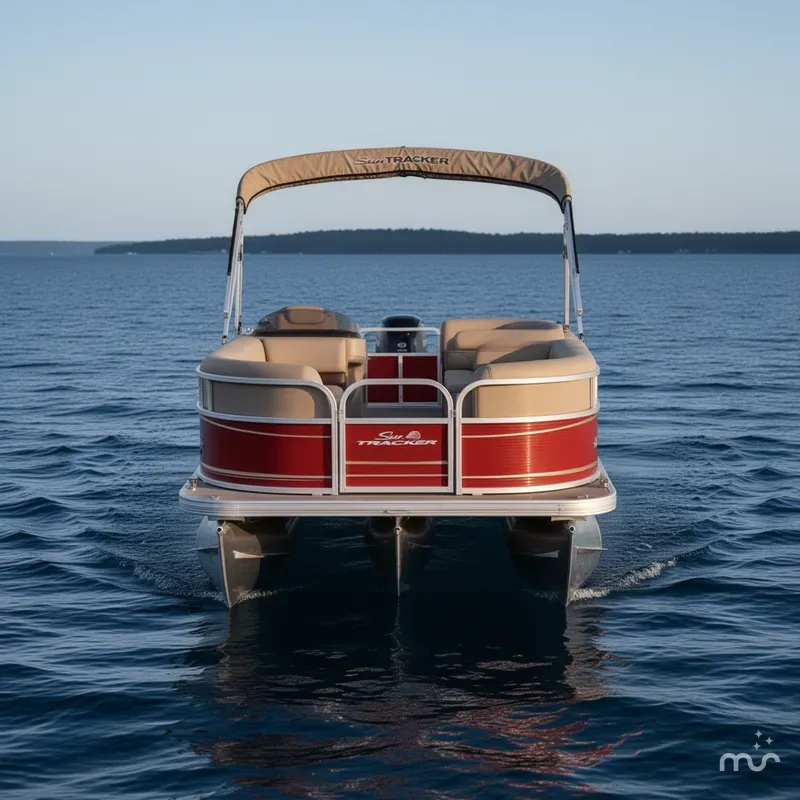 Slide: The Image of Sun Tracker Party Barge 18 DLX 2025 - 2