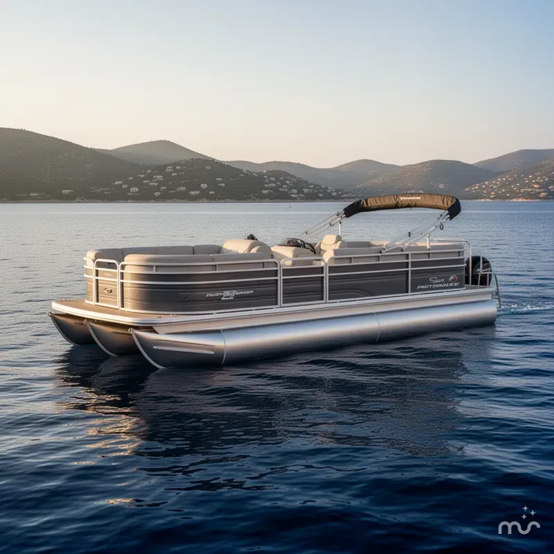 The Image of Sun Tracker Party Barge 22 RF DLX 2025 - 0