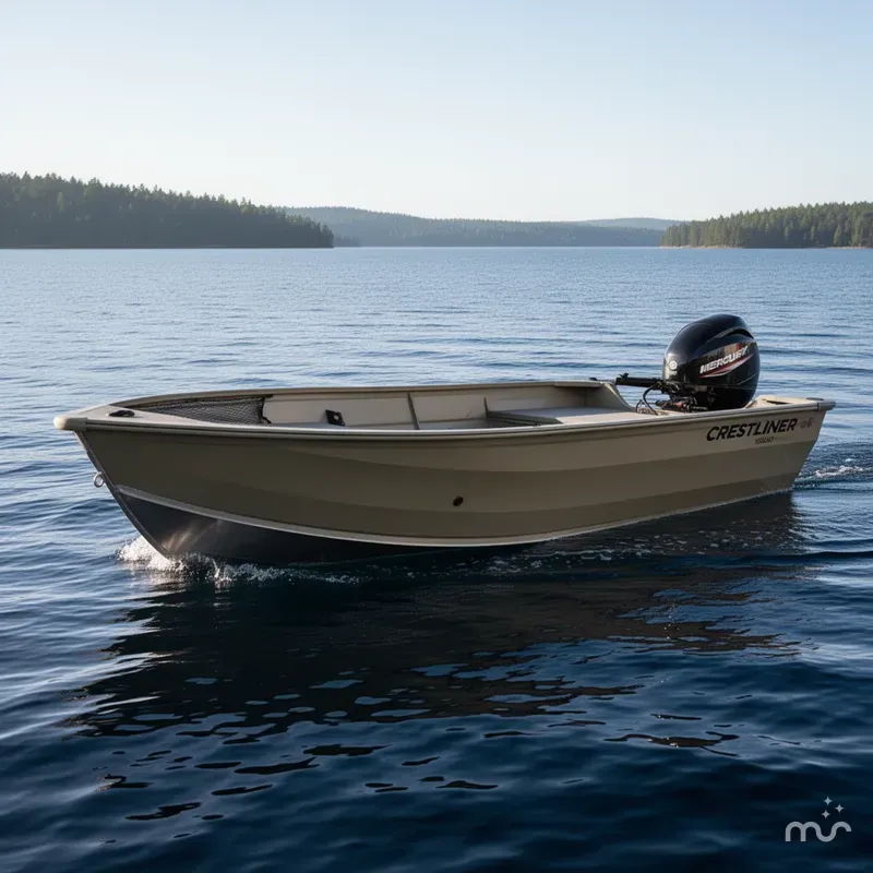 Slide: The Image of Crestliner 1650 Discovery Tiller 2023 - 2