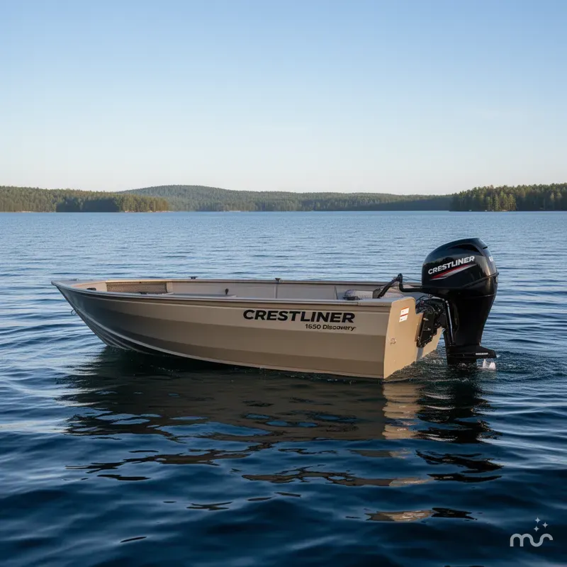 Slide: The Image of Crestliner 1650 Discovery Tiller 2023 - 4