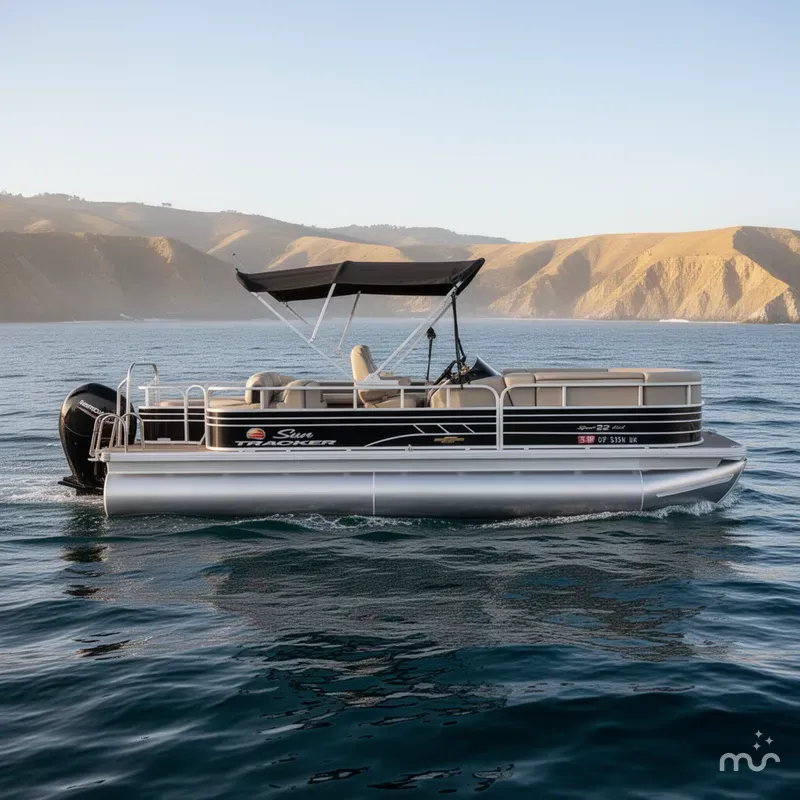 Slide: The Image of Sun Tracker Sportfish 22 DLX with 150HP Mercury! 2023 - 0