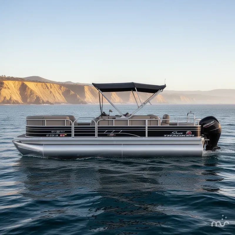 Slide: The Image of Sun Tracker Sportfish 22 DLX with 150HP Mercury! 2023 - 1