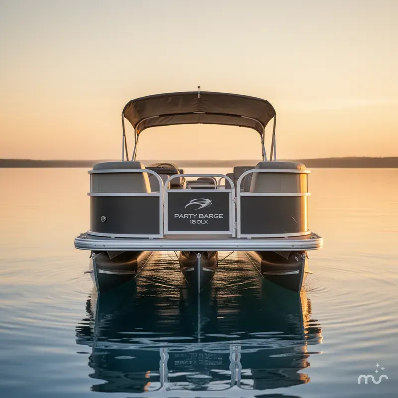 Slide: The Image of Party Barge 18 DLX 2025 - 2