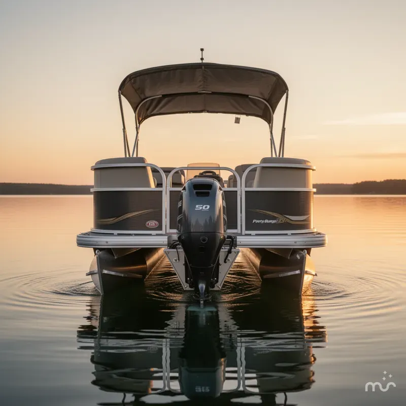 Slide: The Image of Party Barge 18 DLX 2025 - 2