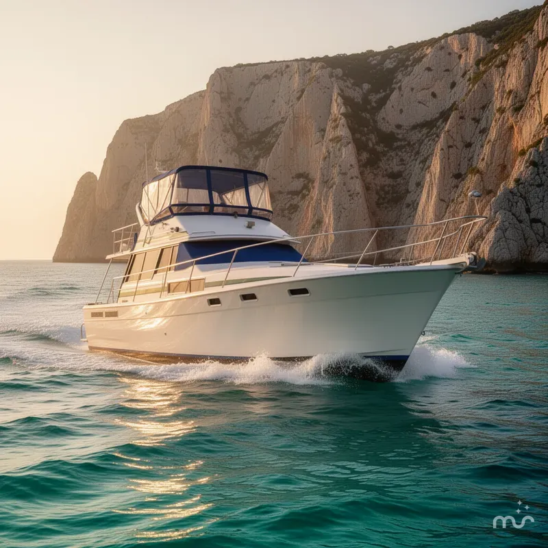 Slide: The Image of Bayliner 3870 Motoryacht 1986 - 2