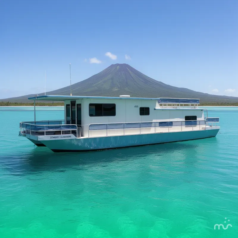 Slide: The Image of Stardust Cruisers Houseboat 1977 - 2