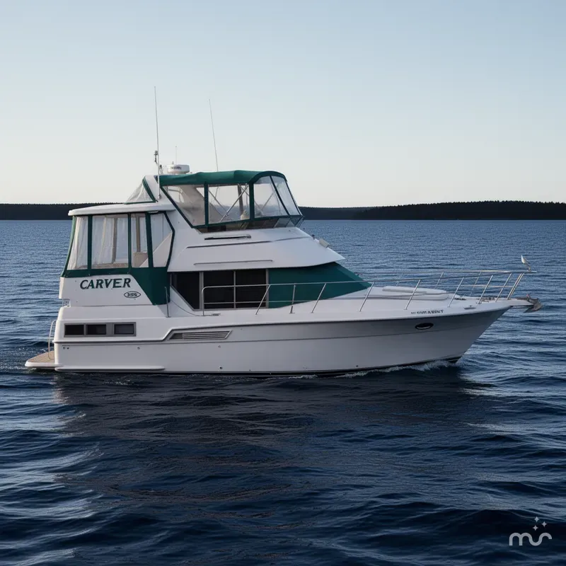 Slide: The Image of Carver 355 Aft Cabin Motor Yacht 1994 - 0