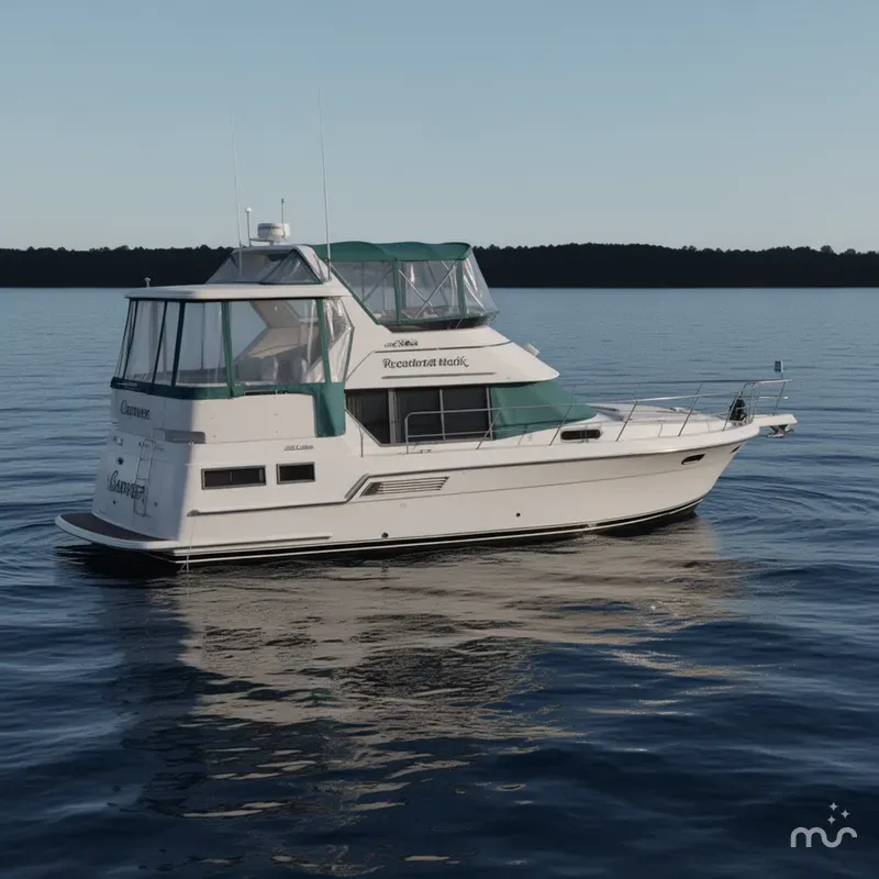 Slide: The Image of Carver 355 Aft Cabin Motor Yacht 1994 - 2