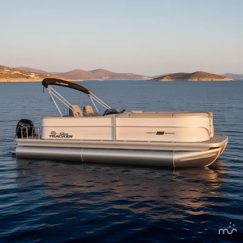 Slide: The Image of Sun Tracker Party Barge 20 DLX 2026 - 2