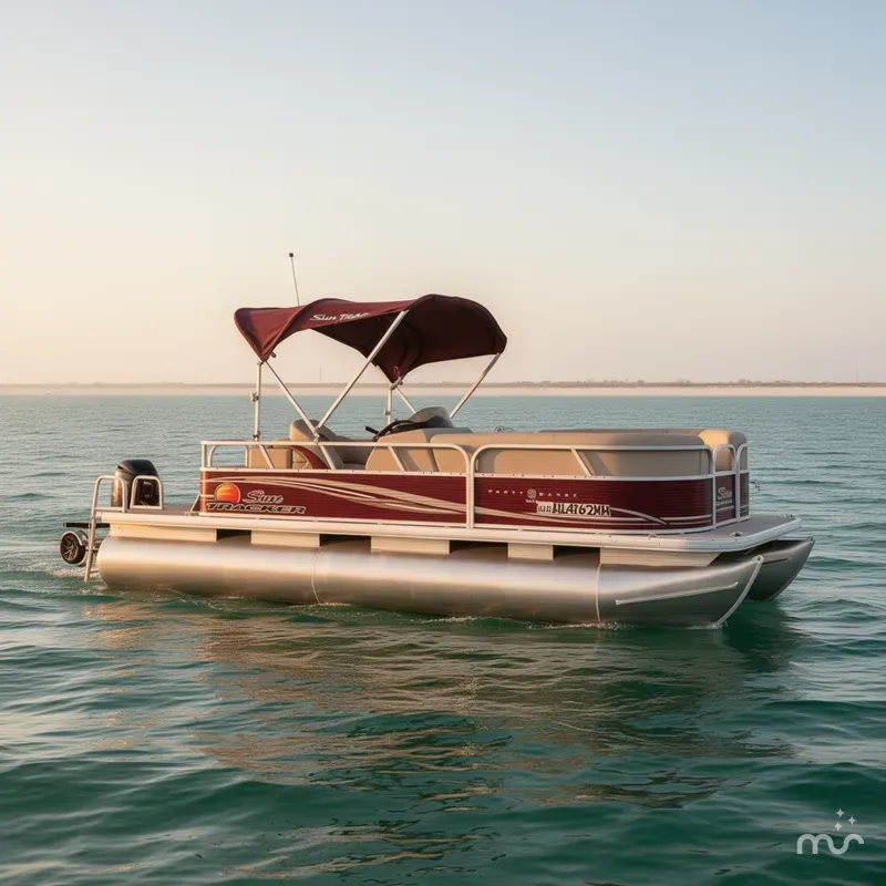 Slide: The Image of Sun Tracker Party Barge 20 DLX 20 DLX 2013 - 0