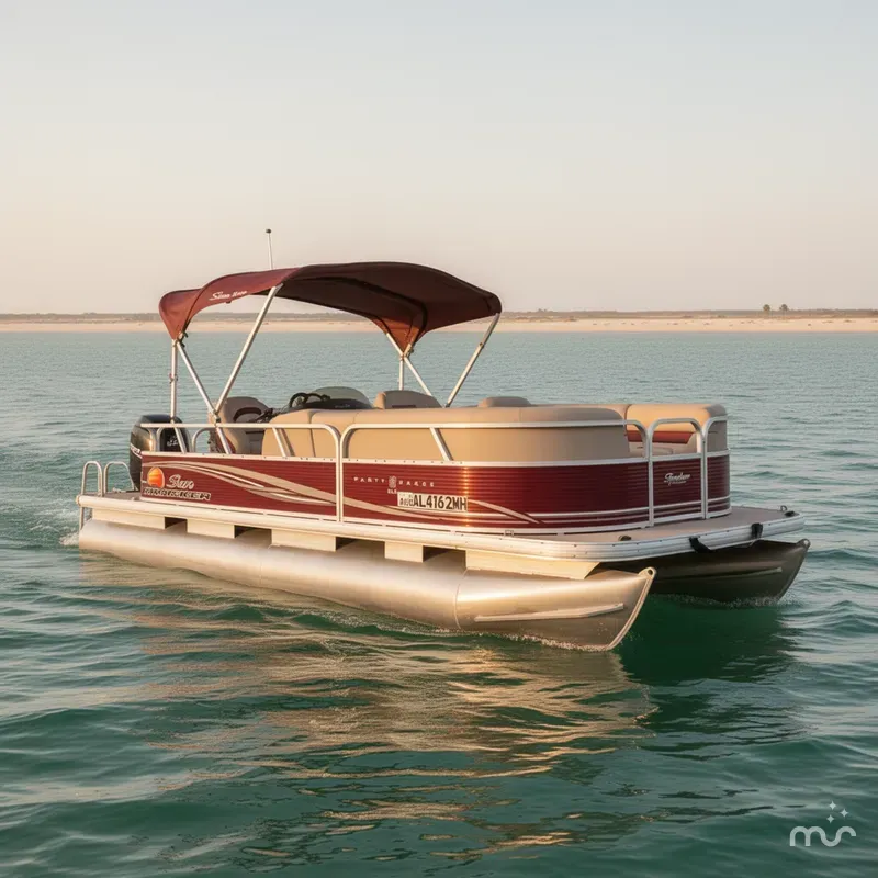 Slide: The Image of Sun Tracker Party Barge 20 DLX 20 DLX 2013 - 1