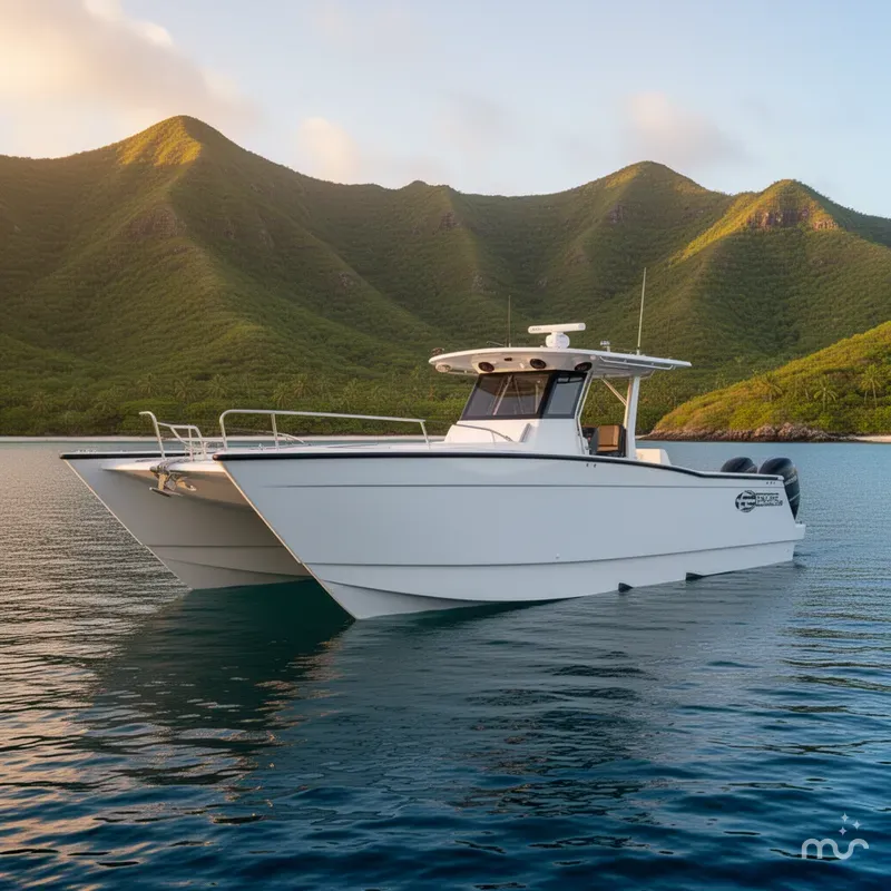 Slide: The Image of Encore Boat Works 33 Cat 2025 - 2