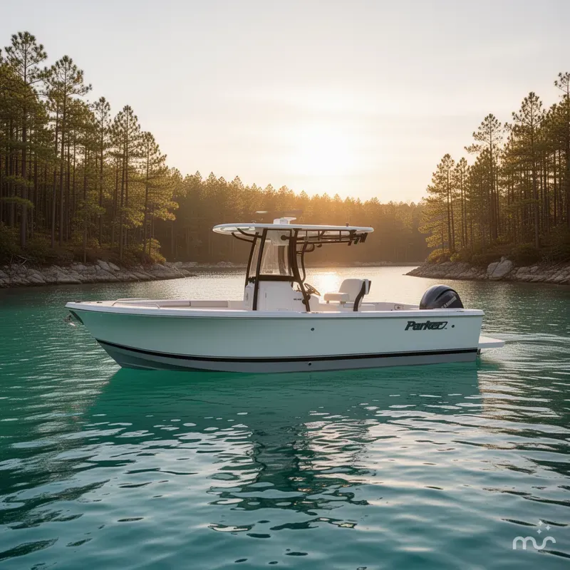 Slide: The Image of Parker Marine 23SE Center Console 2025 - 2