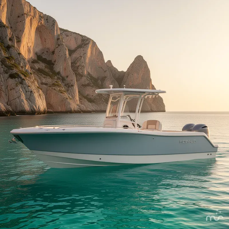 Slide: The Image of Robalo R230 Center Console 2025 - 2