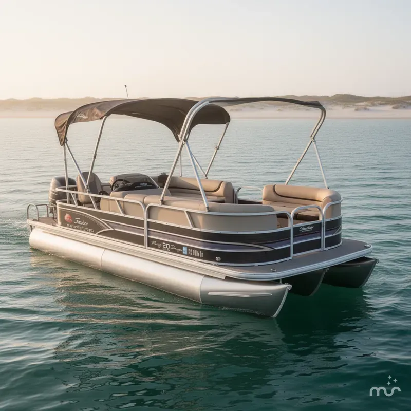 Slide: The Image of Sun Tracker Party Barge 20 DLX 2015 - 0