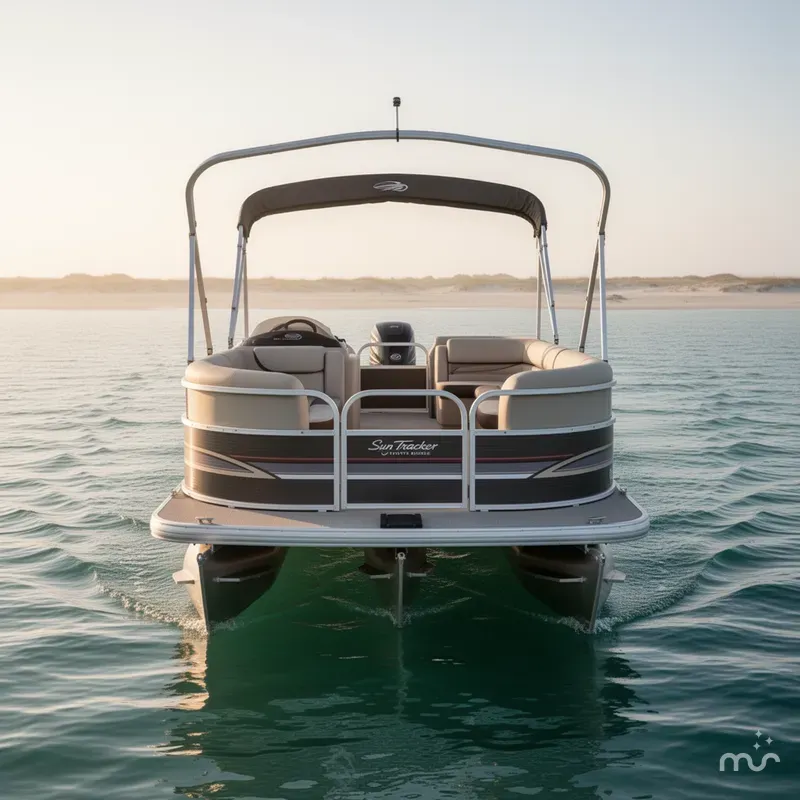 Slide: The Image of Sun Tracker Party Barge 20 DLX 2015 - 1