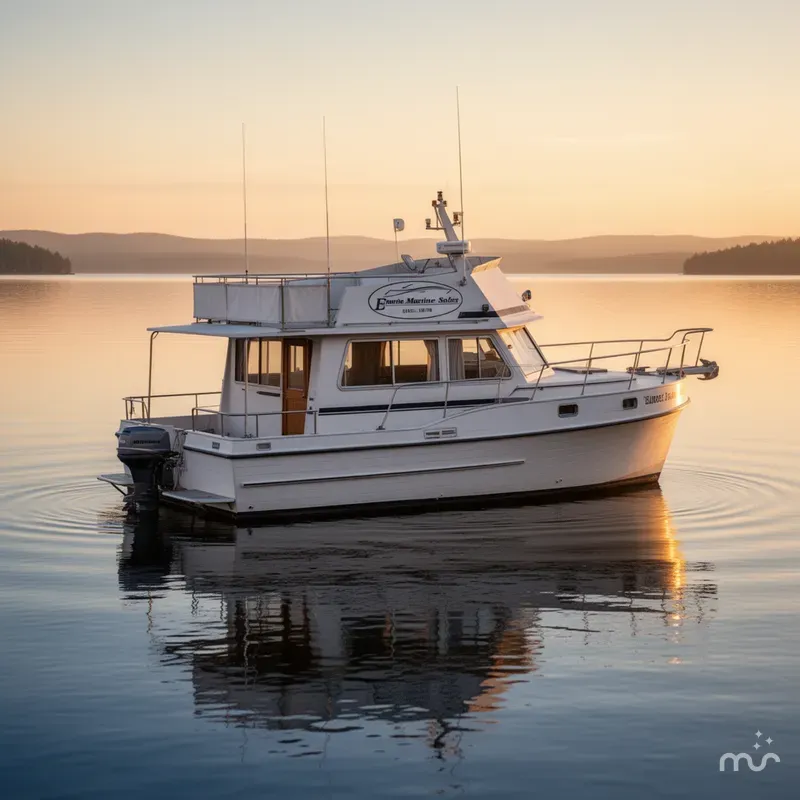Slide: The Image of Marine Trader Sundeck Fb 1988 - 2
