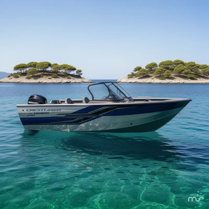 The Image of Crestliner Super Hawk 1750 w/ 150HP Mercury! 2025 - 0