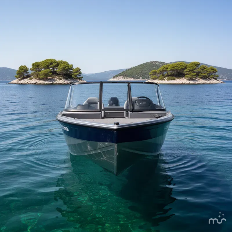 Slide: The Image of Crestliner Super Hawk 1750 w/ 150HP Mercury! 2025 - 3