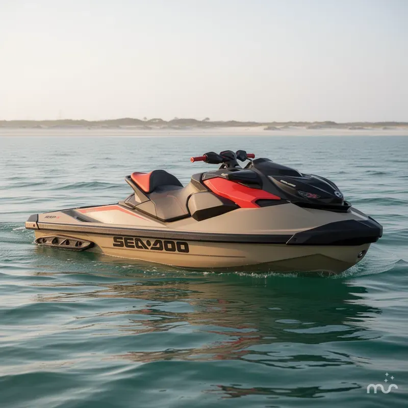 Slide: The Image of Sea-Doo RXP-X™ 325 Tech, BRP Premium A, iBR Metallic Tan 2025 - 0