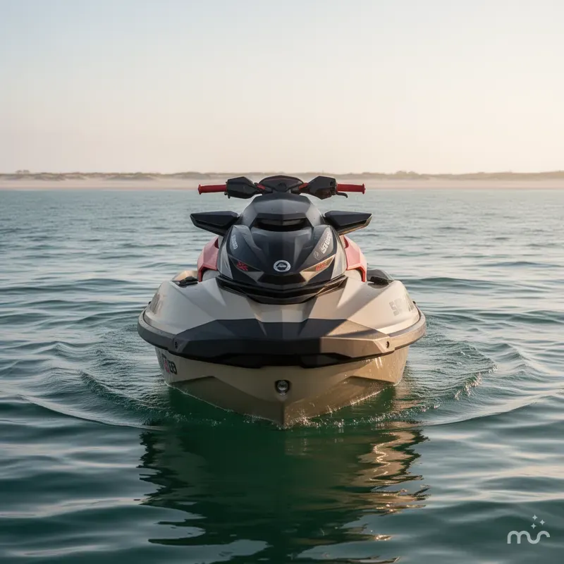 Slide: The Image of Sea-Doo RXP-X™ 325 Tech, BRP Premium A, iBR Metallic Tan 2025 - 1