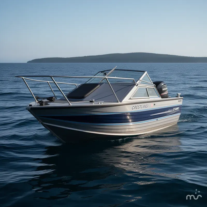 Slide: The Image of Crestliner 21 Sabre 1990 - 1