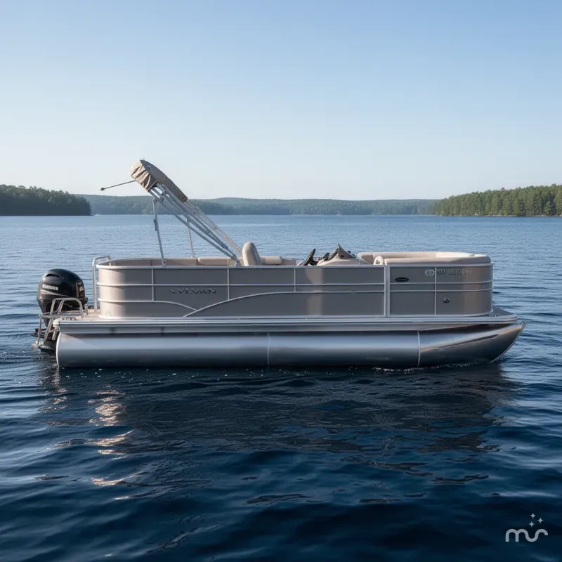 Slide: The Image of Sylvan 820 4-PT Pontoon 2016 - 0